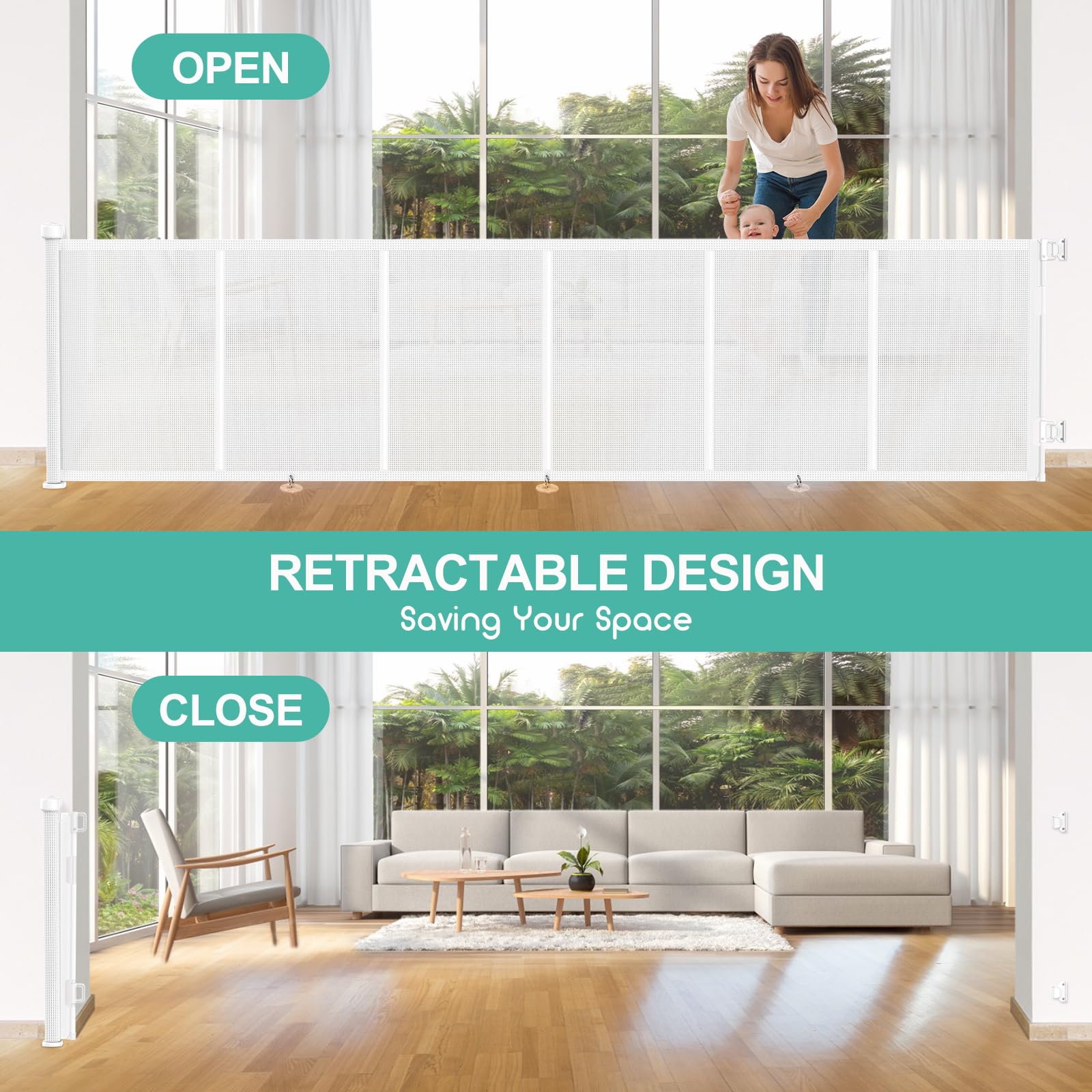 EZIGO Upgrade indoor outdoor installation demonstrates versatile use on stairs, hallways, decks.