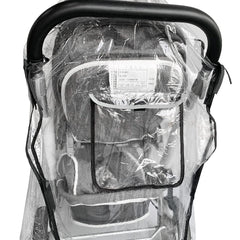 Ezkindheit double-stroller rain cover open-doors design during diaper change