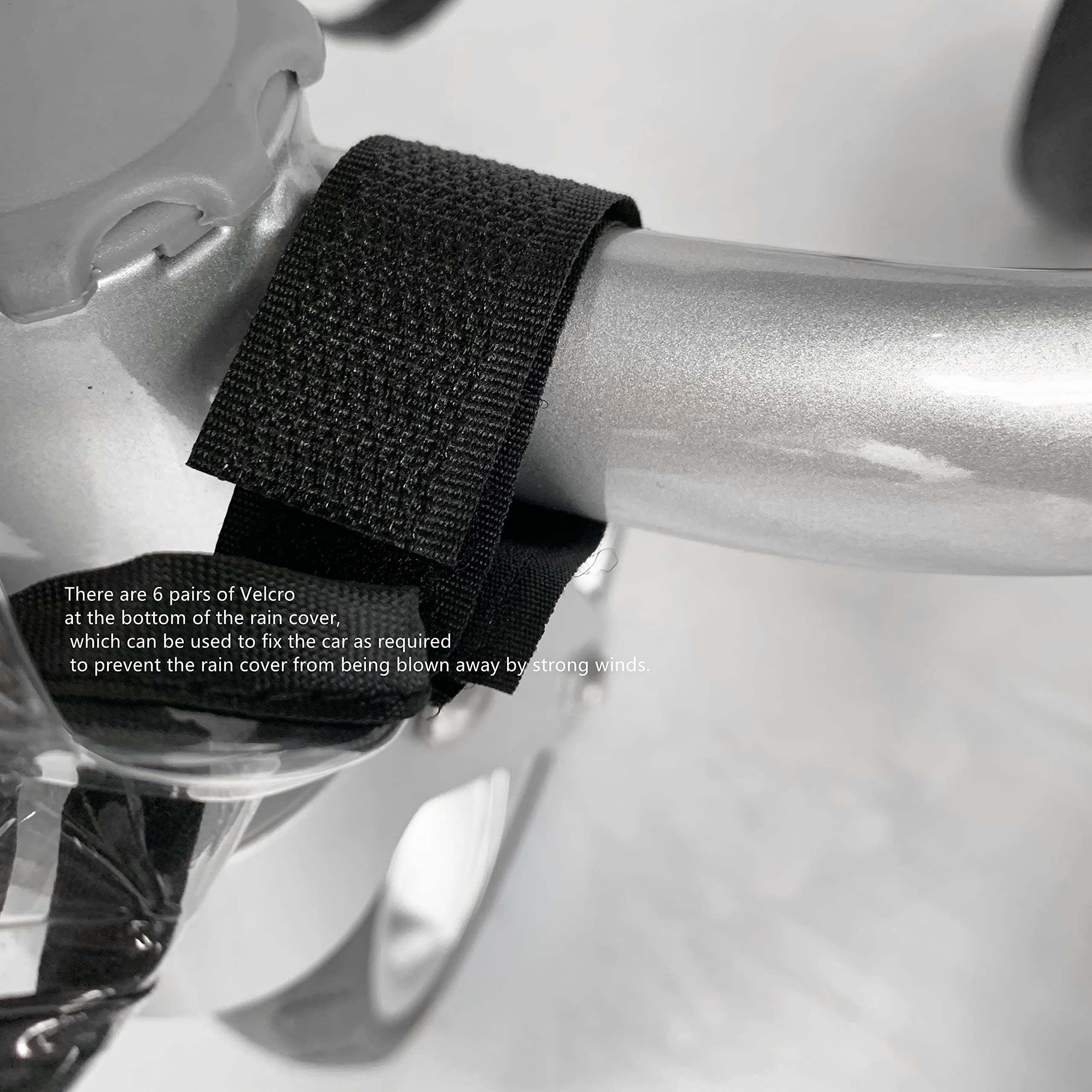 Ezkindheit double-stroller rain cover ventilation holes promote airflow and comfort