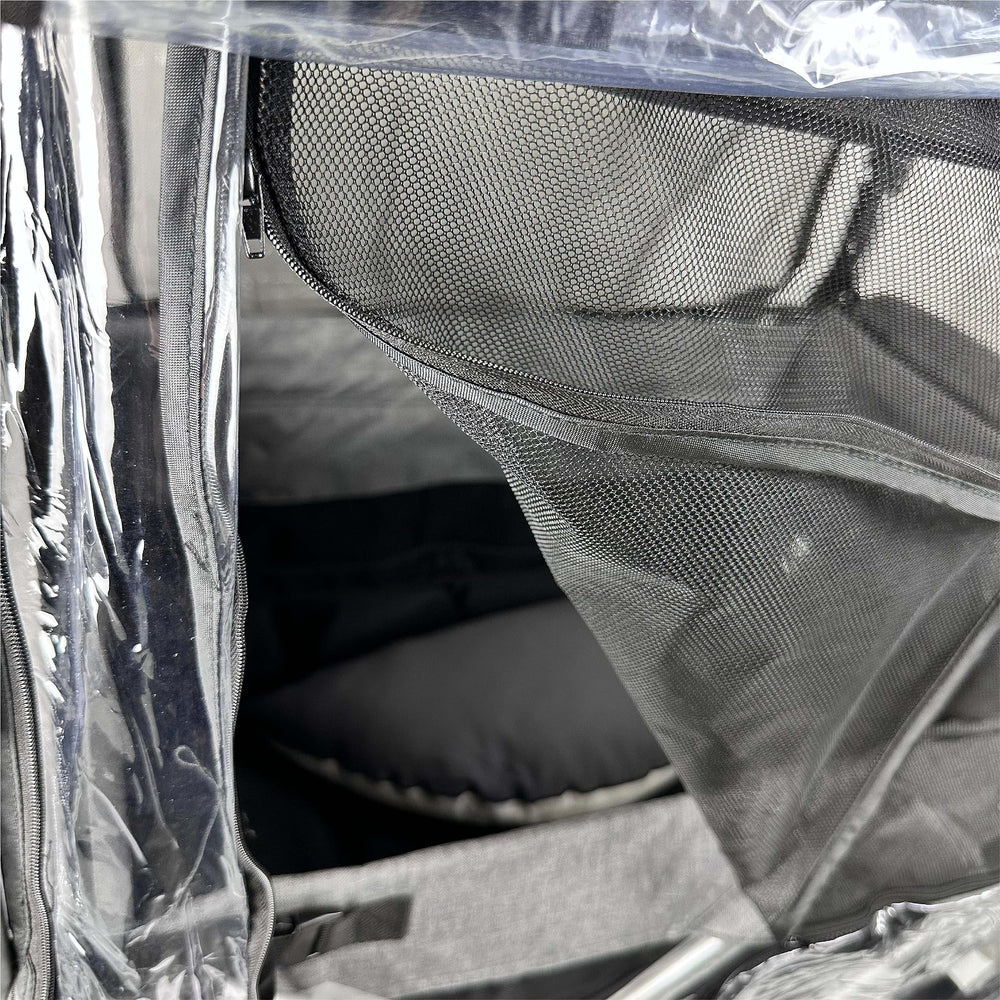 Ezkindheit rain cover breathable top windows promote ventilation and comfort.
