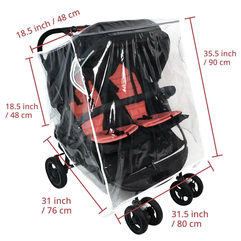 Ezkindheit rain cover demonstrates quick setup and compact storage for busy families.