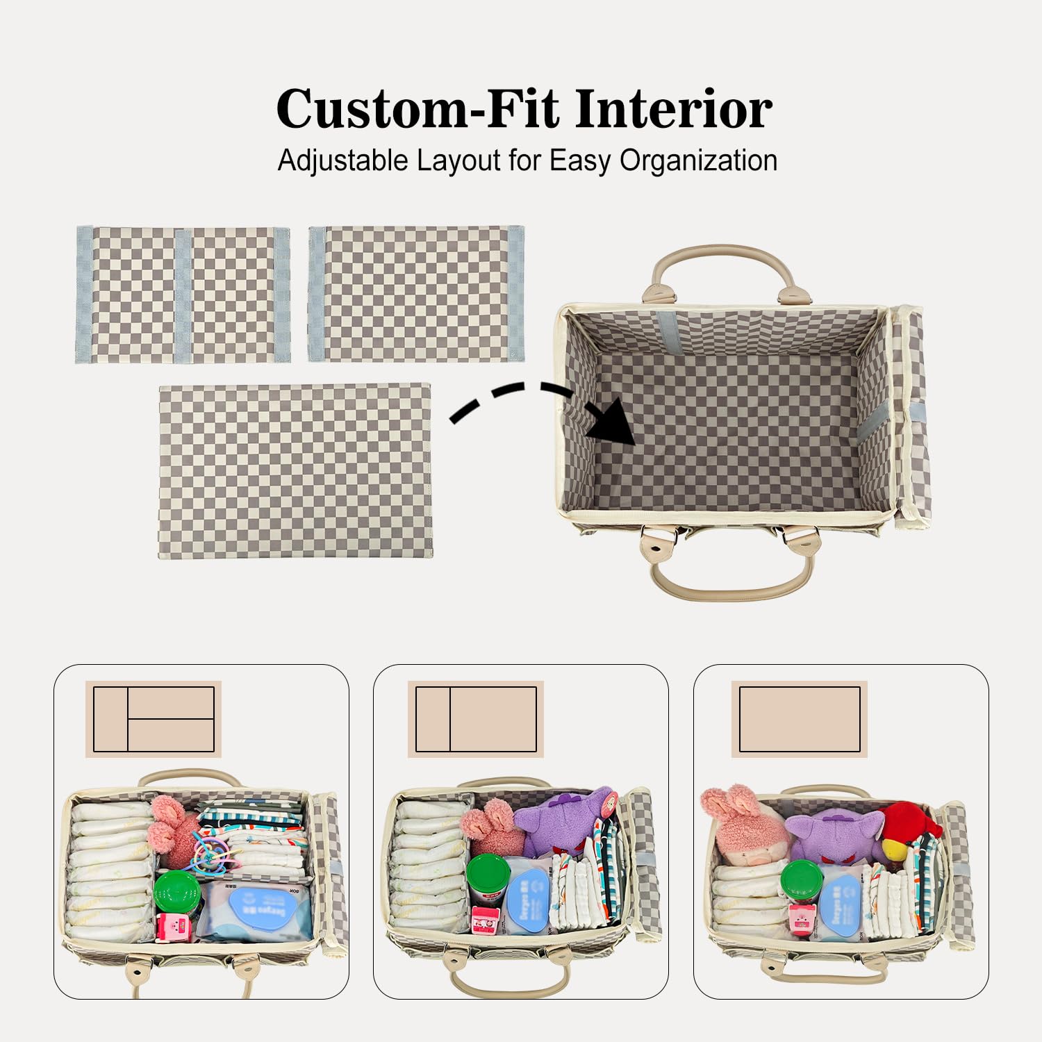 EZLuxeHome diaper caddy foldable design makes packing for trips easy