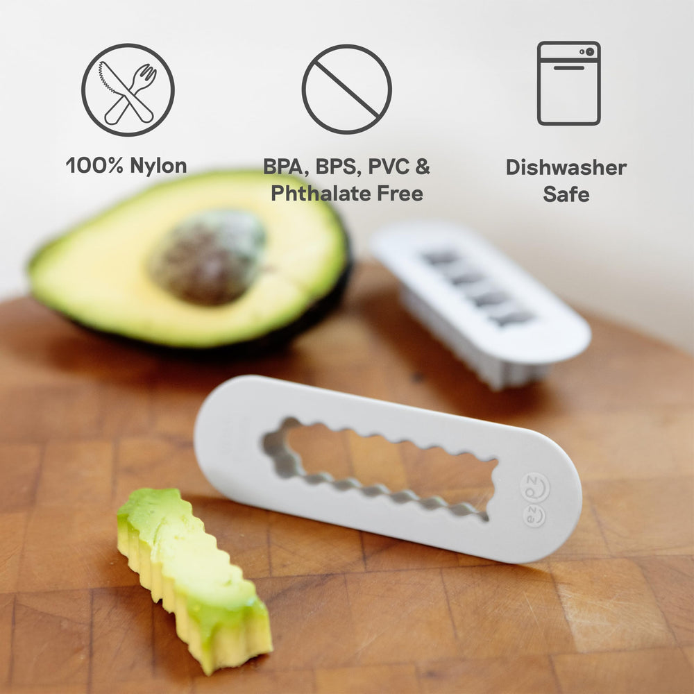 ezpz 2-pack cutters used for shaping infant meals