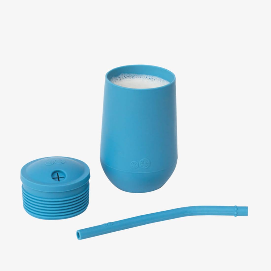 ezpz Happy Cup + Straw System blue open-cup and straw setup for beginners