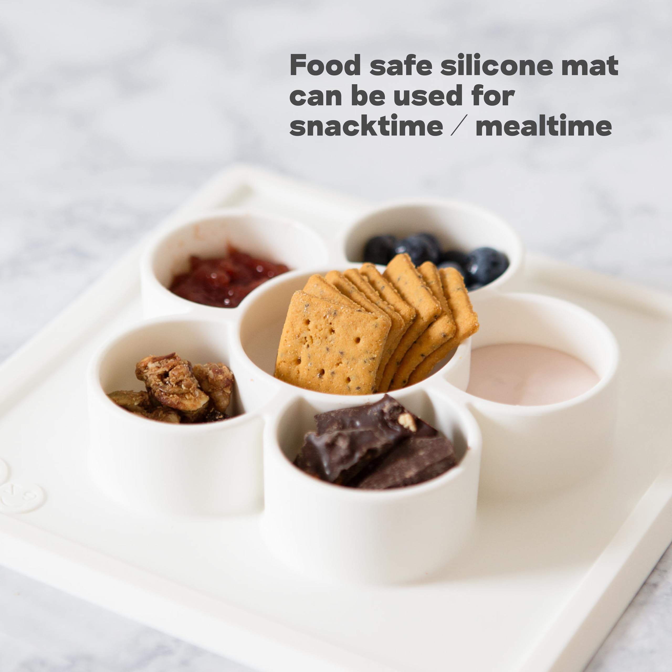 ezpz Mini Play Mat Sage dishwasher-safe for easy cleanup