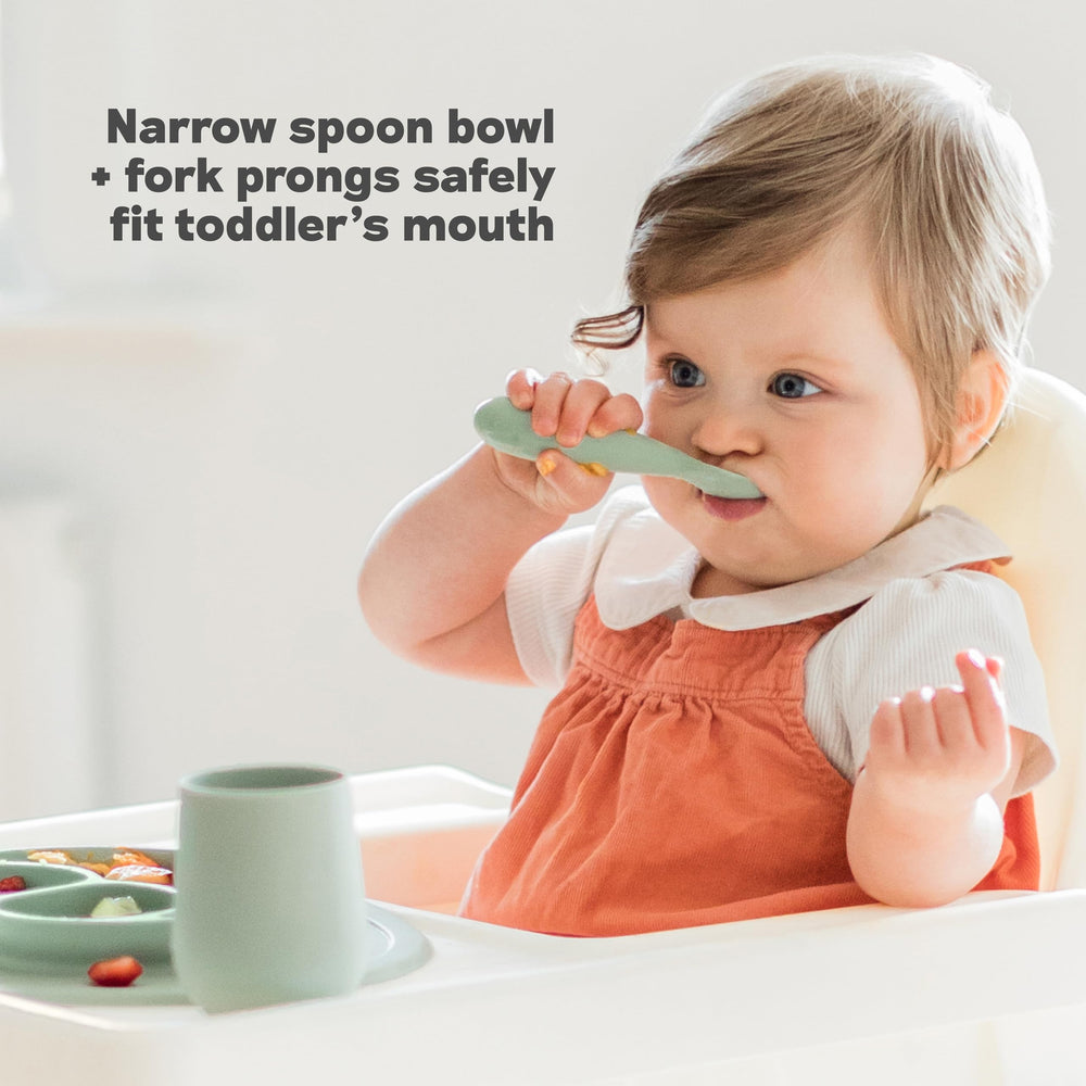ezpz mini-utensils toddler mealtime scene demonstrates practical use