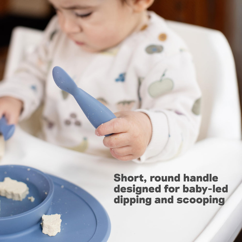 ezpz Tiny Spoon sage dishwasher-safe icon for easy cleaning