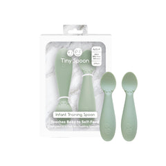 ezpz Tiny Spoon sage packaging, ideal for a thoughtful baby gift