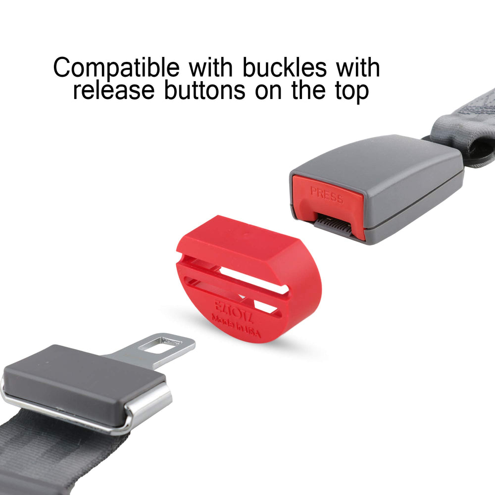 EZTOTZ BuckleShield family-use scene demonstrates safer, calmer rides.