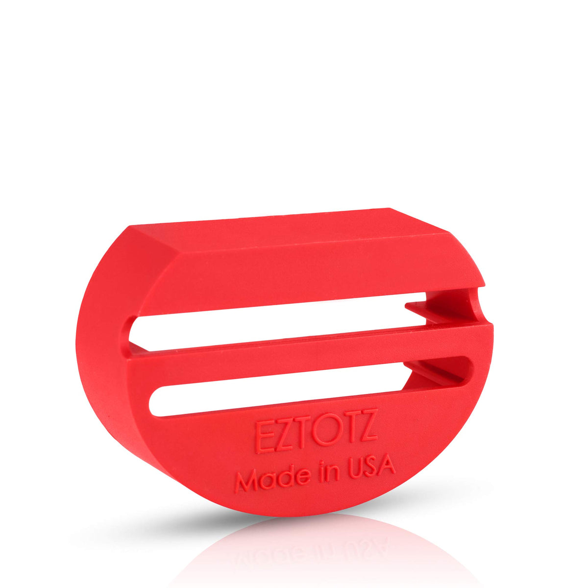 EZTOTZ BuckleShield universal-fit clip close-up for quick childproofing.