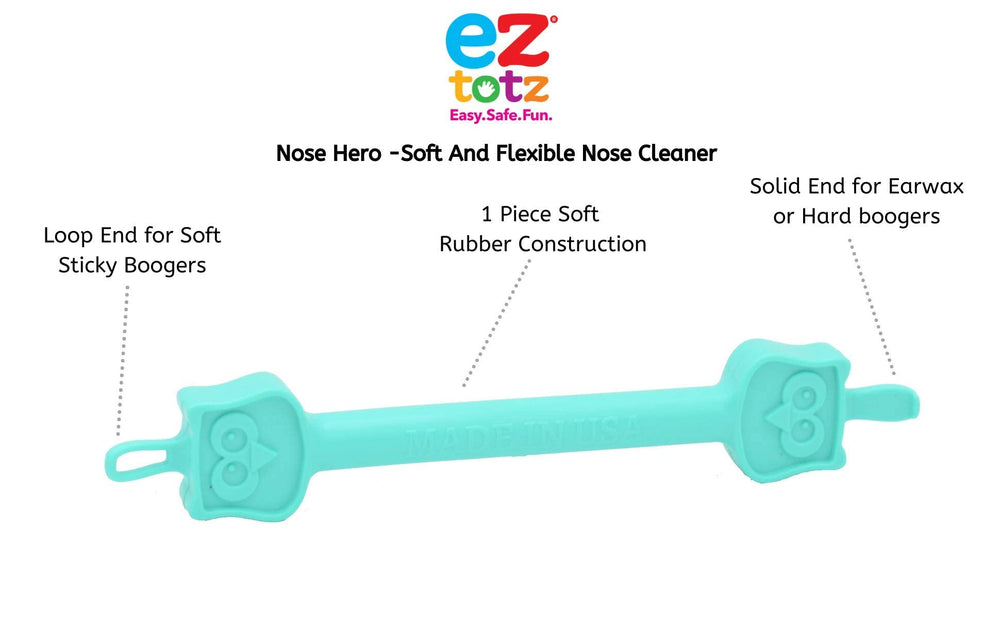 EZTOTZ Nose Hero easy-to-clean design, soap-and-water washable.