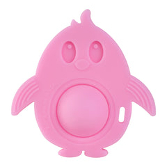 EZTOTZ Popz teether soft silicone close-up showing gentle teething relief for infants