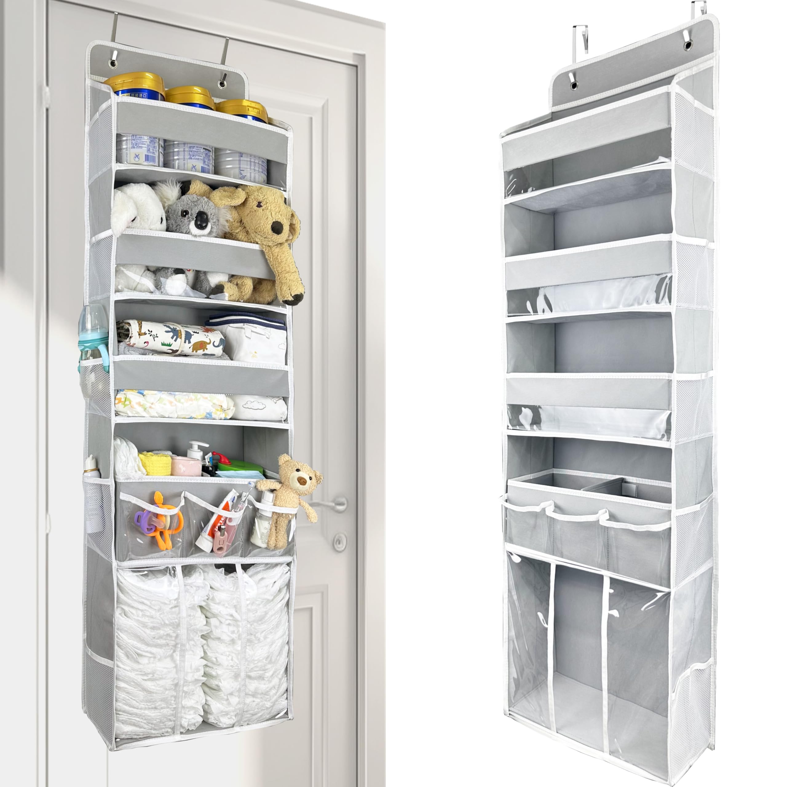 EZVERY side pockets view highlighting ten mesh pockets keeping small items within reach
