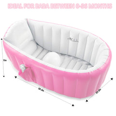 EZYCOK pink tub folded for compact storage and travel