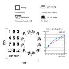 F-FUN SOUL growth tracker in use on baby blanket to record milestones.