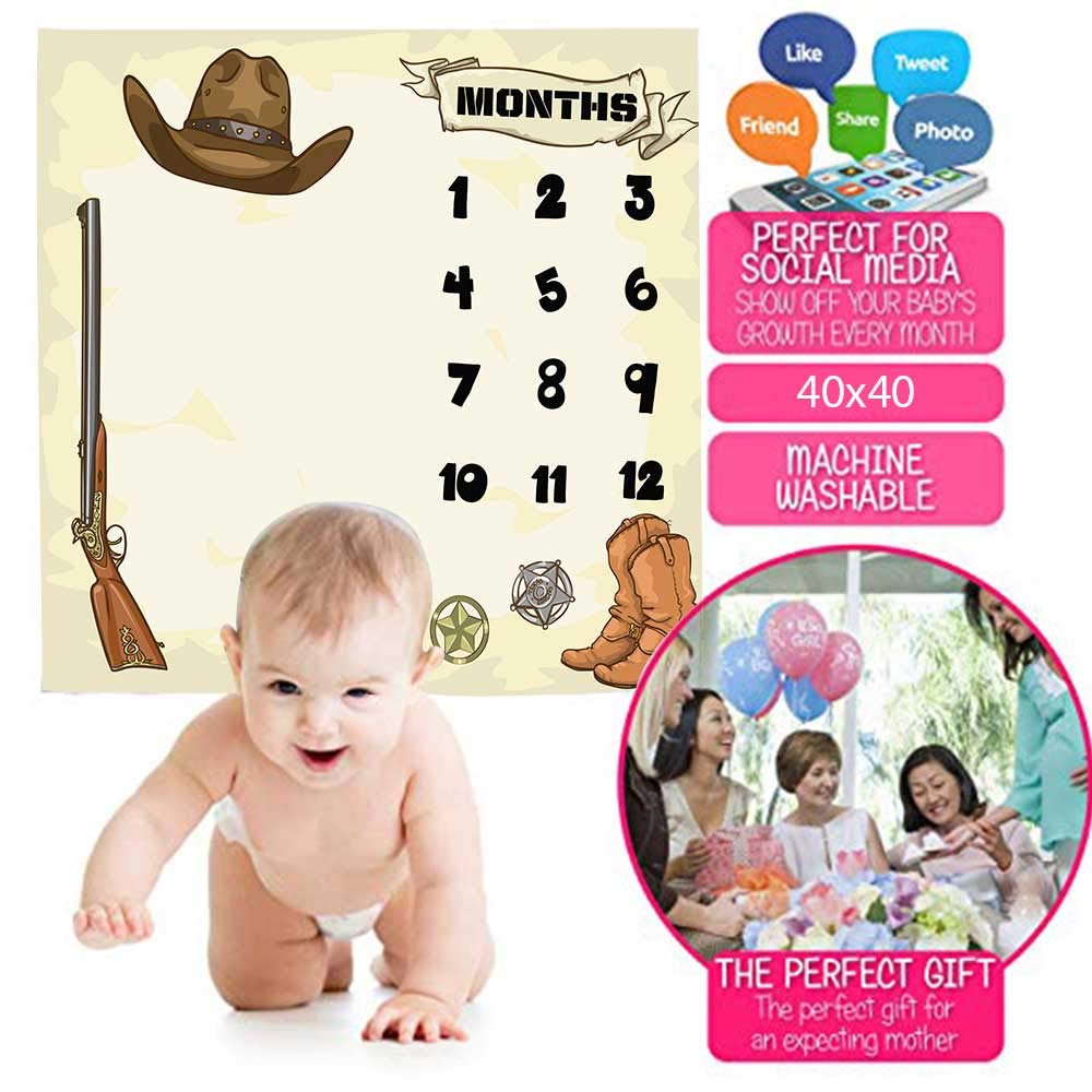 F-FUN SOUL milestone blanket in gift packaging, ready for gifting.