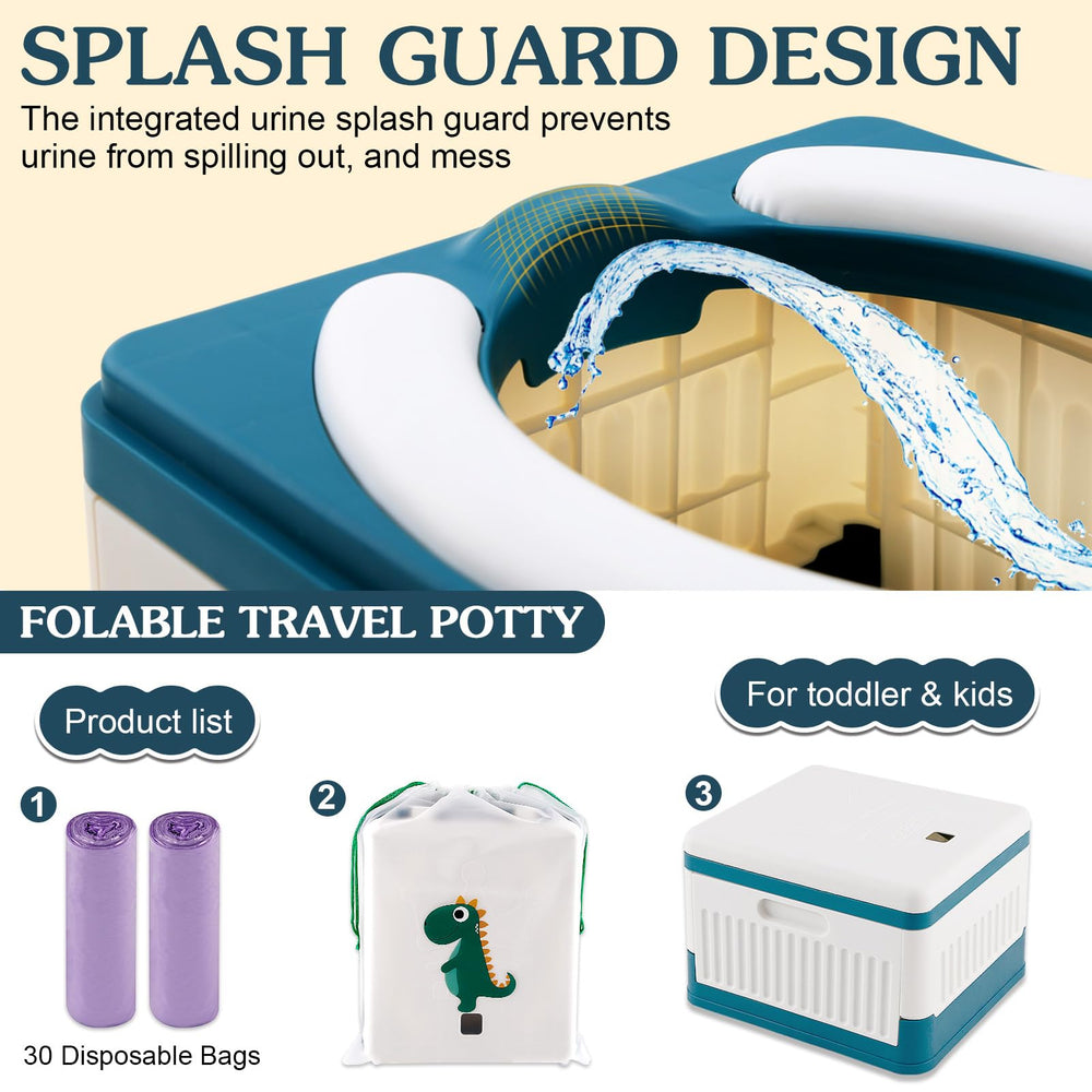 Fabulas portable potty includes bags and compact storage bag