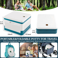 Fabulas portable potty with PU cushion seat for child comfort
