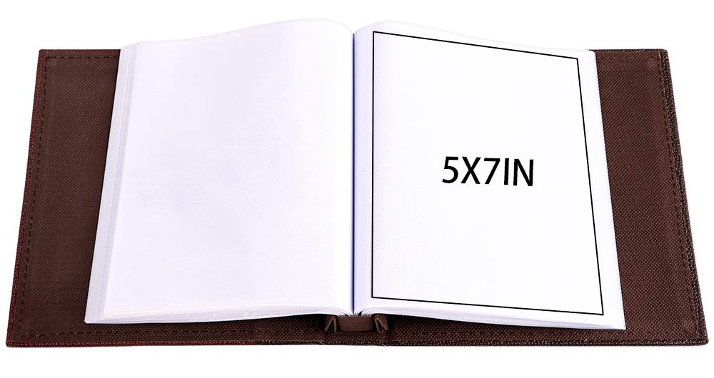 FaCraft slip-in pockets securely hold each 5x7 photo.