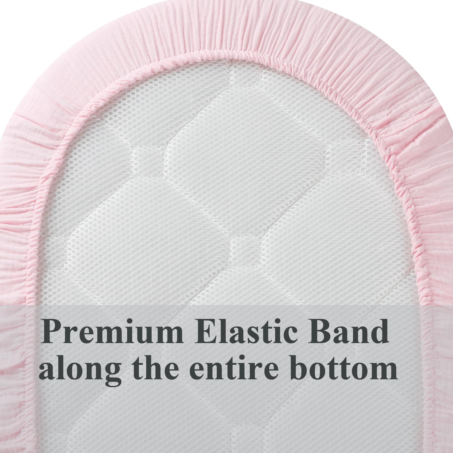 Fadacudan bassinet sheet with elastic edge—secure fit every nap