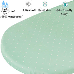 Fadacudan bassinet sheets ultra-soft-knit close-up shows skin-friendly comfort.