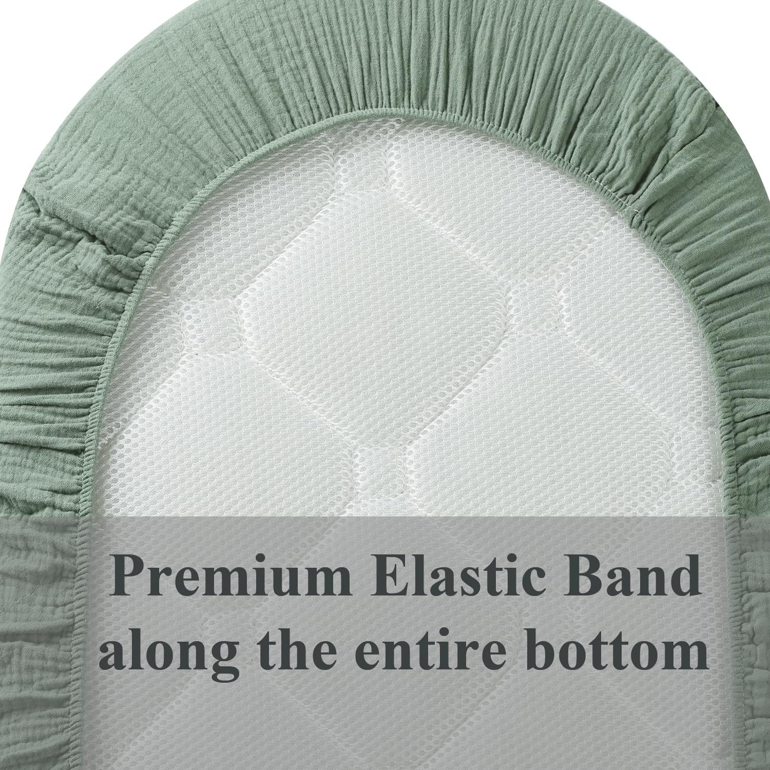 Fadacudan machine washable bassinet sheets; easy care on gentle cycles.