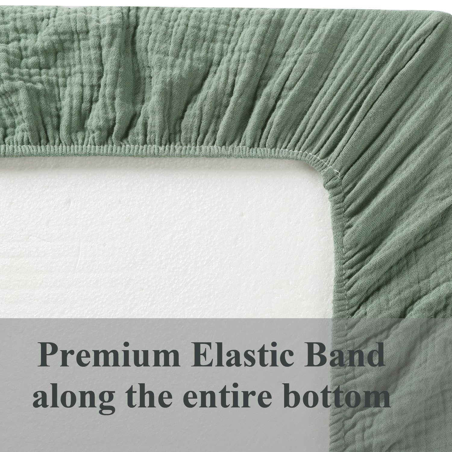 Two pack Fadacudan muslin sheets for easy changes