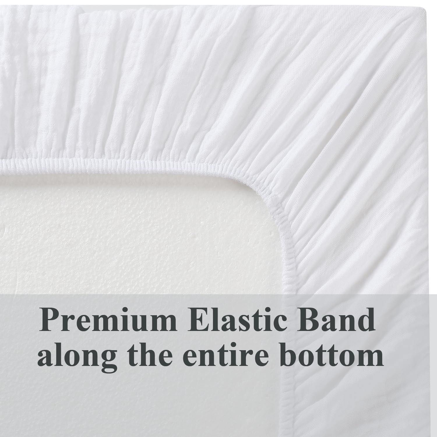 Fadacudan muslin bassinet sheet packaging demonstrates gift-ready two-pack