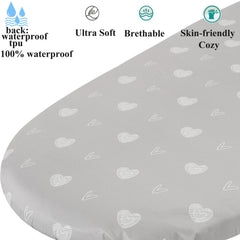 Fadacudan stretch jersey knit bassinet sheet ultra soft and breathable for baby comfort.