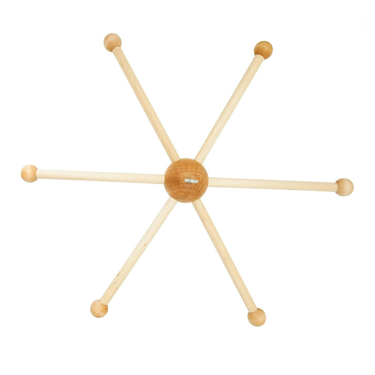 Faddare baby wooden mobile hanger assembly enables quick, clutter-free nursery setup.
