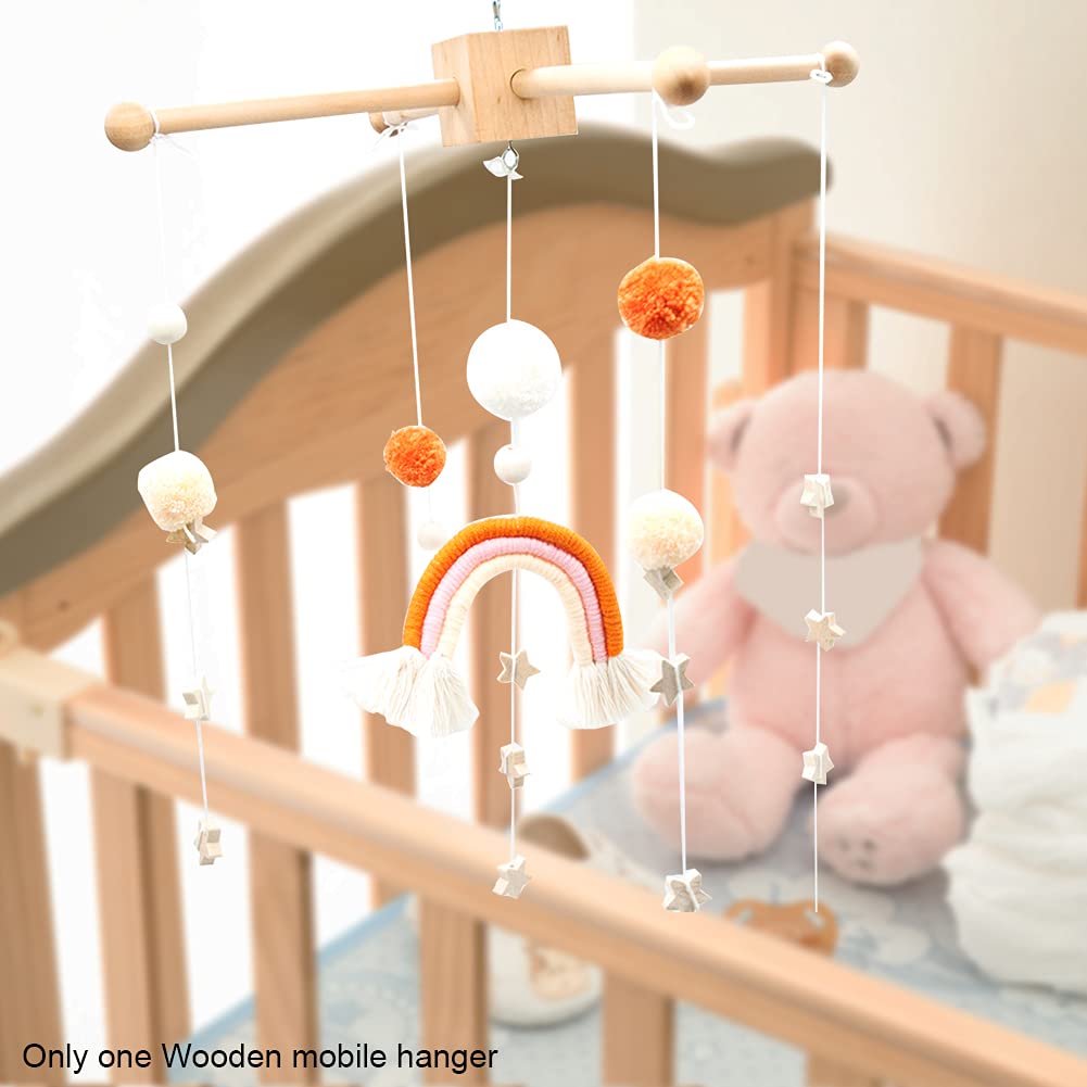 Faddare easy-assembly wooden mobile hanger saves setup time for parents.