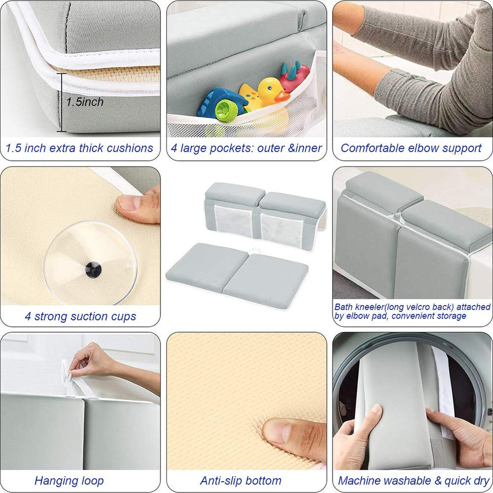 Fafeicy bath toy organizer storage bag keeps essentials within reach
