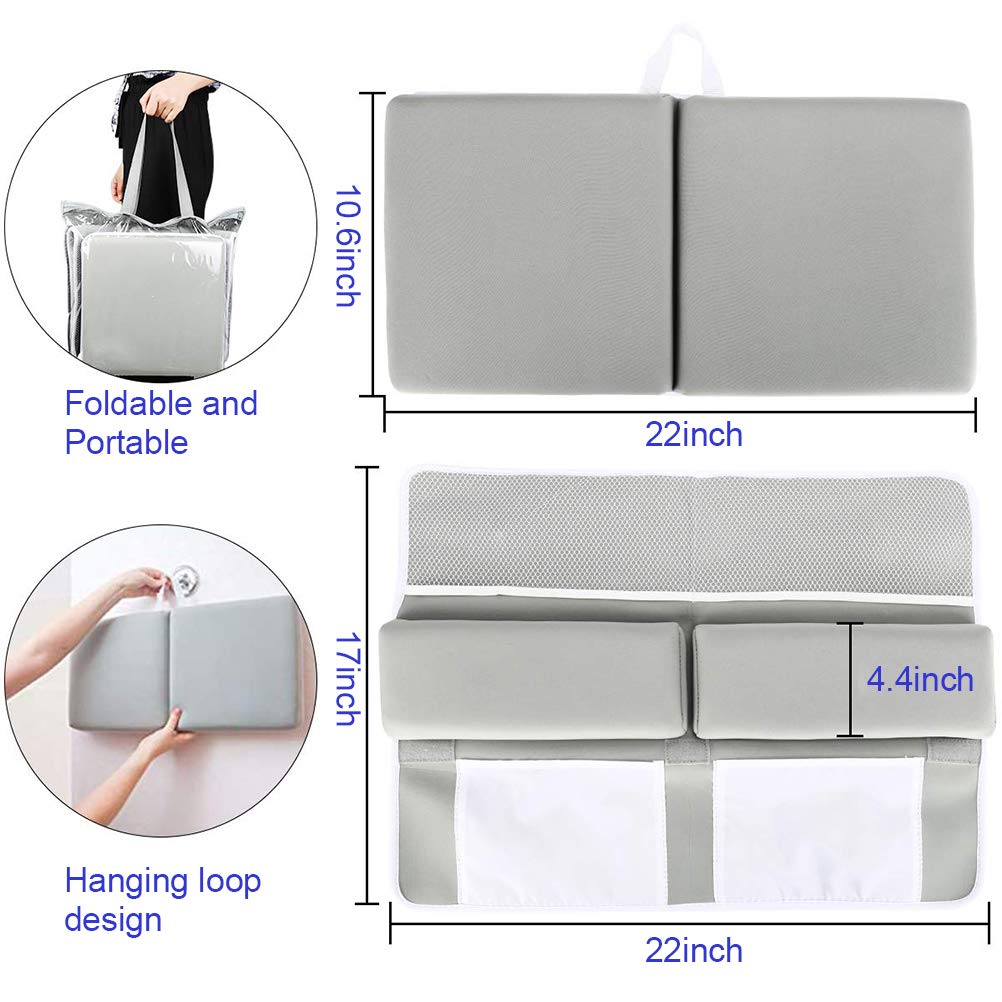 Fafeicy kneeler pad soft foam in-bath use demonstrating ergonomic cushioning