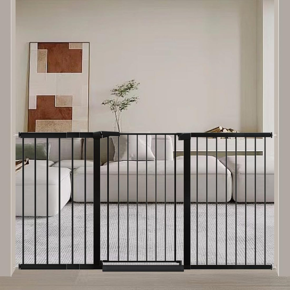 Fairy Baby 38-Inch tall gate assembly showcases a sturdy barrier for stairways.