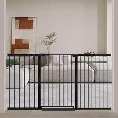 Fairy Baby 38-Inch tall gate assembly showcases a sturdy barrier for stairways.