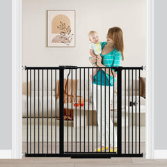 Fairy Baby extra tall gate installed across stairs for safe passage