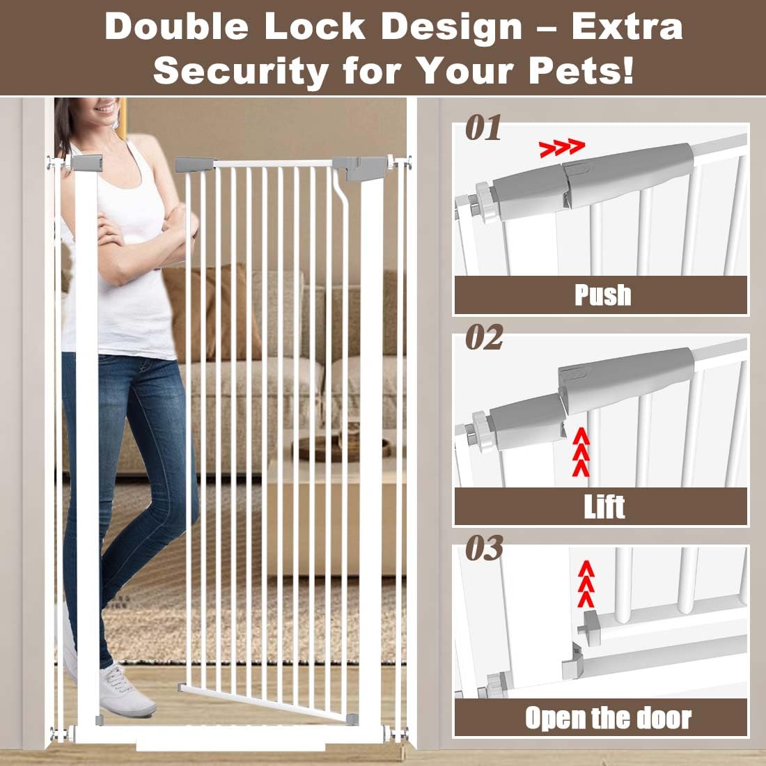 Fairy Baby 90-degree open design for easy, hands-free passage