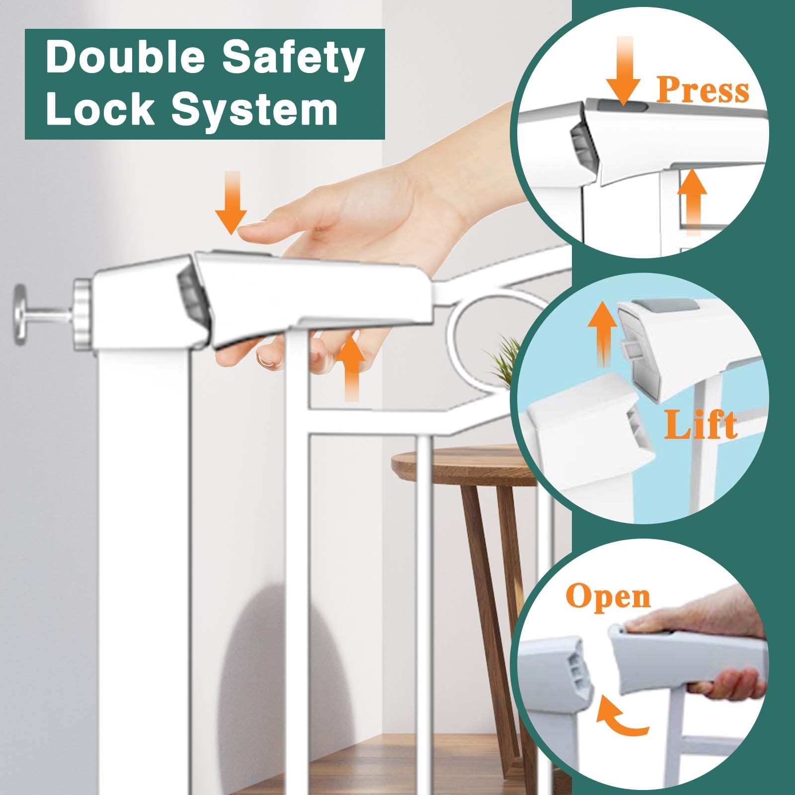 Fairy Baby double-locking system close-up showing secure containment.