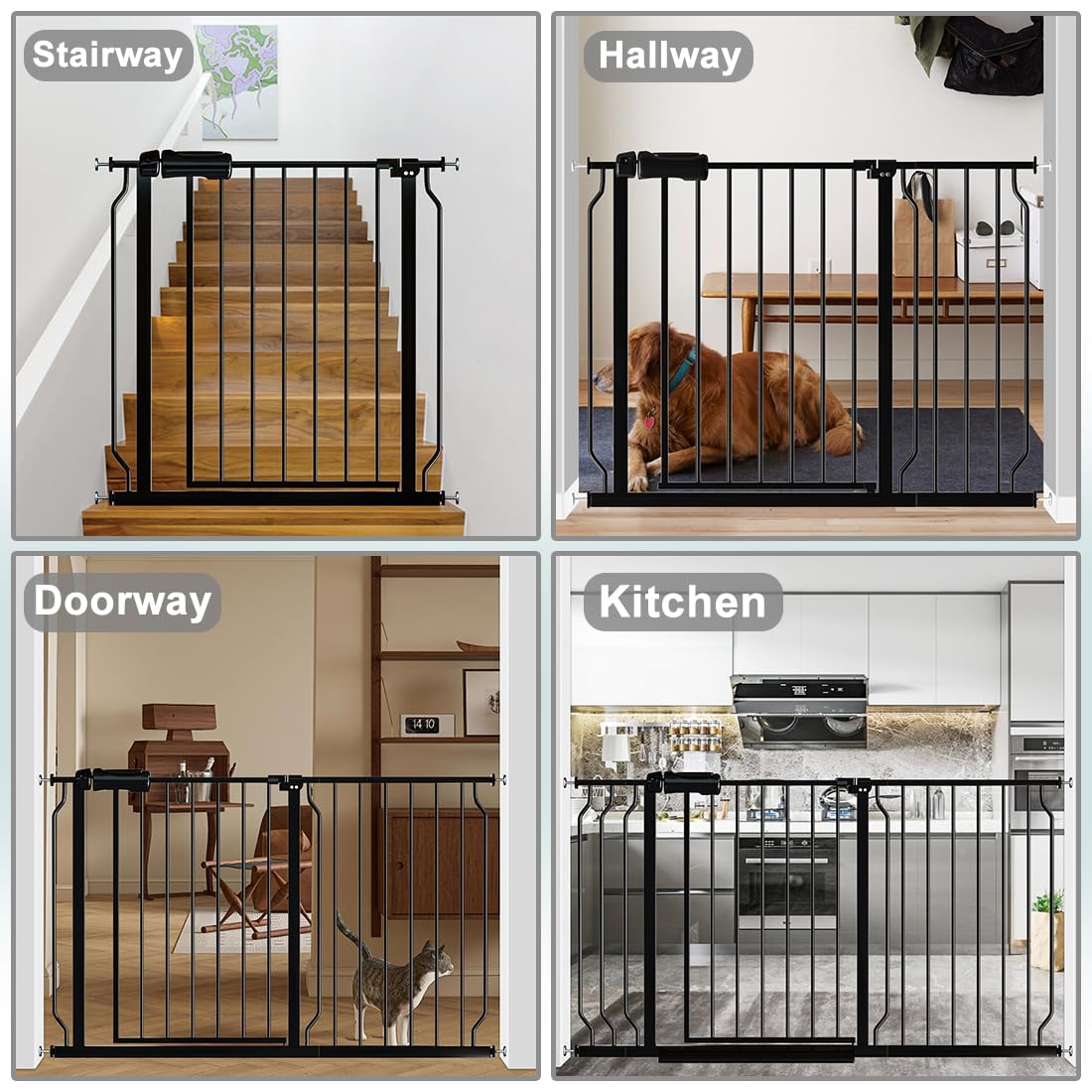Fairy Baby quick-install gate shows tool-free setup in minutes.