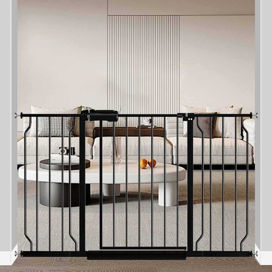 Fairy Baby extra wide gate extended to 48-53 inches for large openings.