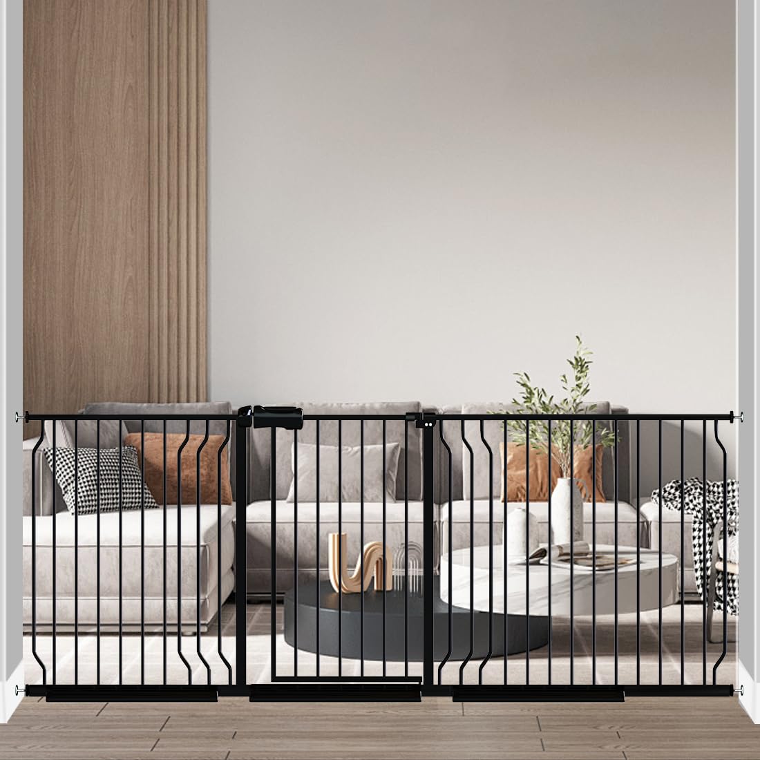 Fairy Baby extra wide gate in an open doorway for easy navigation with a baby