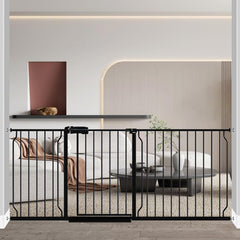 Fairy Baby Extra Wide Gate shows wide opening for effortless passage and safety.