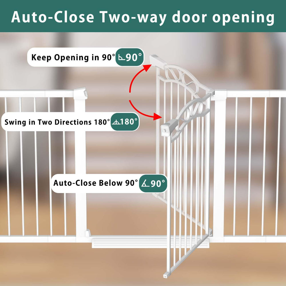 Fairy Baby gate swings 180 degrees for two-way access
