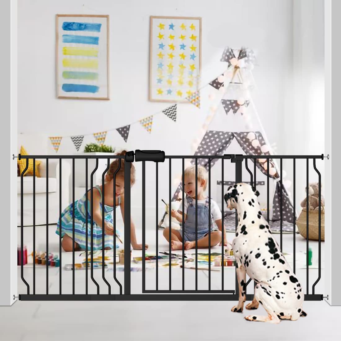 Fairy Baby gate 30-inch height creates sturdy play barrier