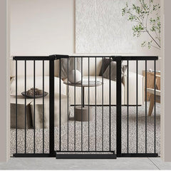 Fairy Baby 38-inch height gate demonstrates a tall barrier for stairs safety.