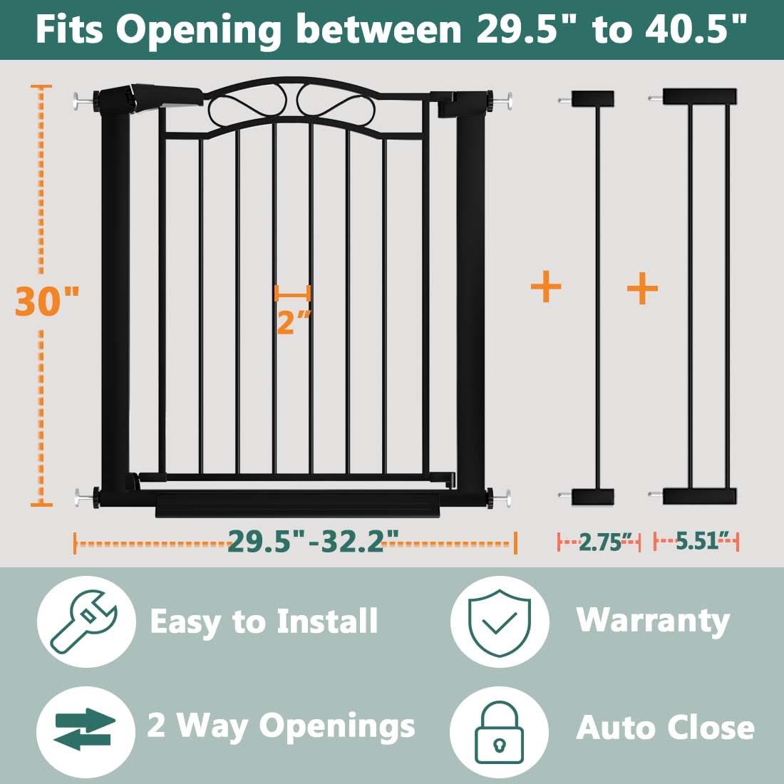 Fairy Baby gate auto-close demonstrates hands-free safety for busy households