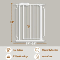 Fairy Baby gate during automatic-close feature installation