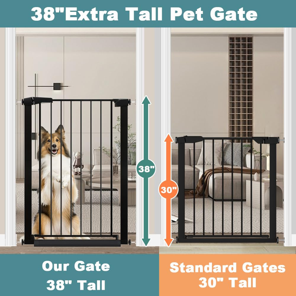 Fairy Baby gate one-handed operation enables quick access while supervising.