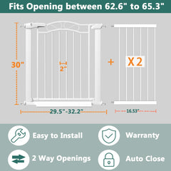 Fairy Baby gate pressure-mounted setup enables easy, no-drill installation in any doorway.