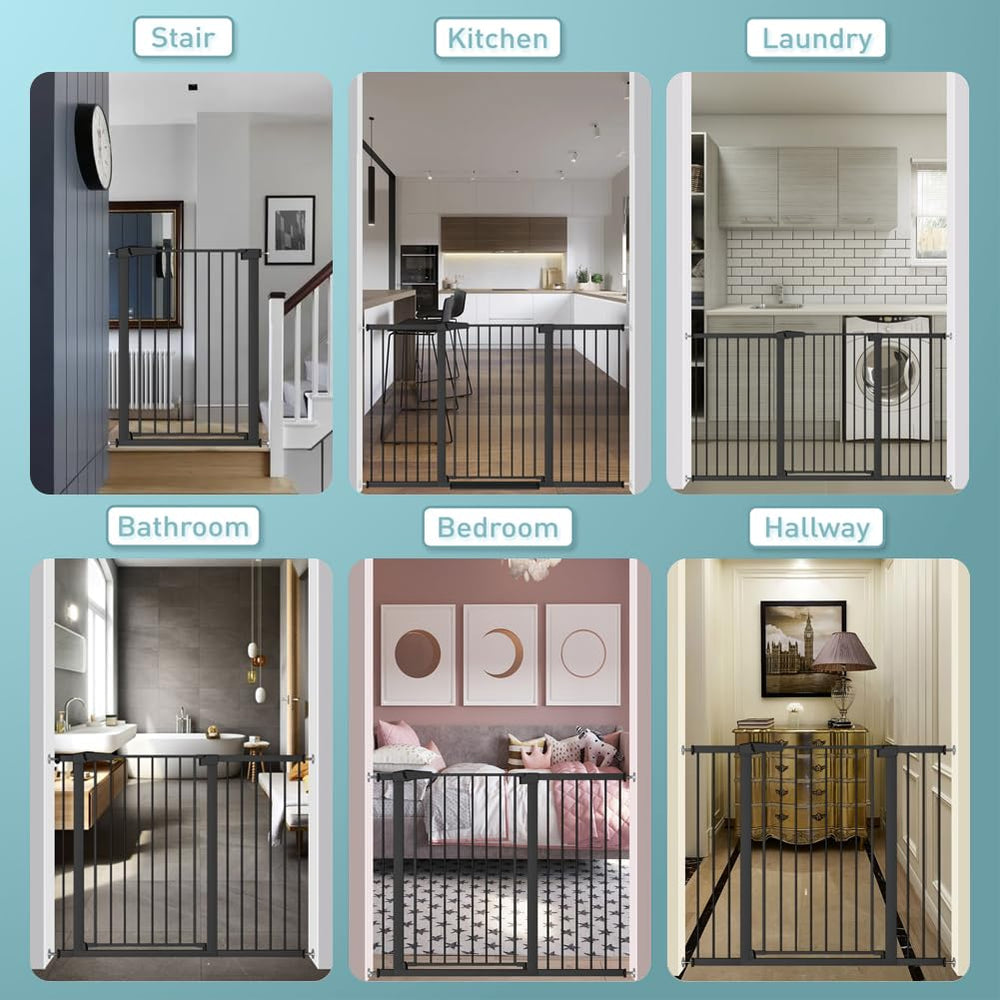 Fairy Baby gate in walk-through configuration suitable for doors and hallways.